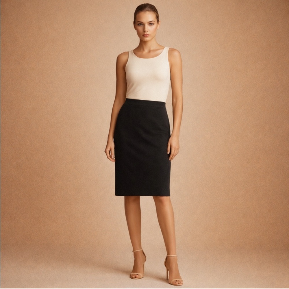 Black Pencil Skirt Women’s Size XS Classic Workwear Office Skirt